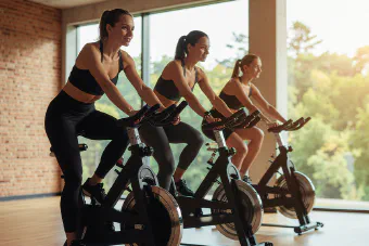 Learn how to nail your first spin class: from bike setup, hydration, and resistance tips to the science-backed mood and cardio benefits of indoor cycling.